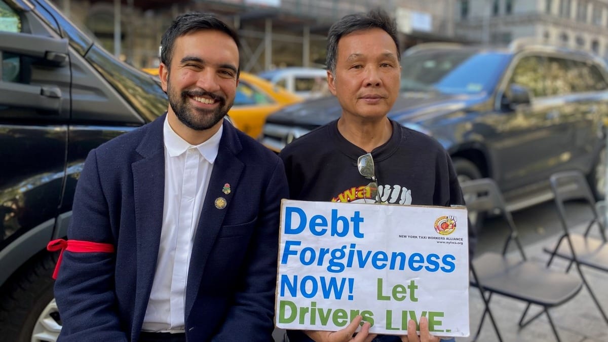 Mamdani with richard chow on the first day of the hunger strike in 2021. Taylor rehmet has similar priorities.