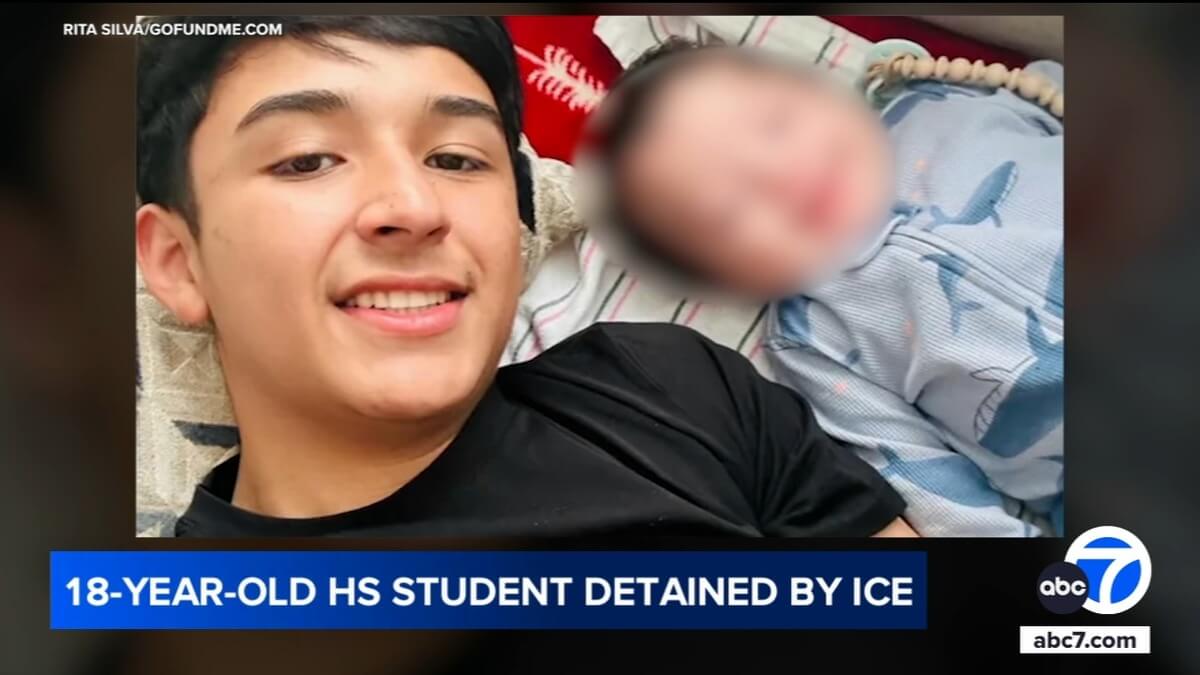 Ice abducted teenager while walking his dog. Left dog loose.