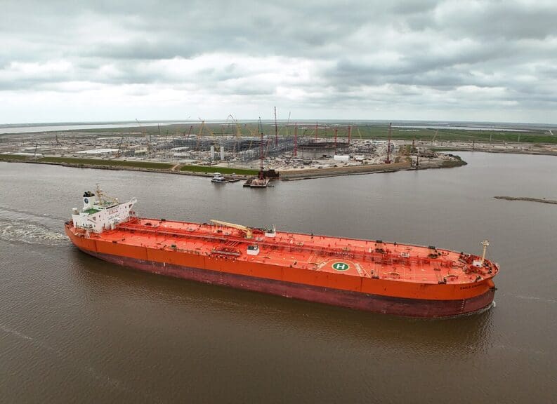 Oil tanker in texas