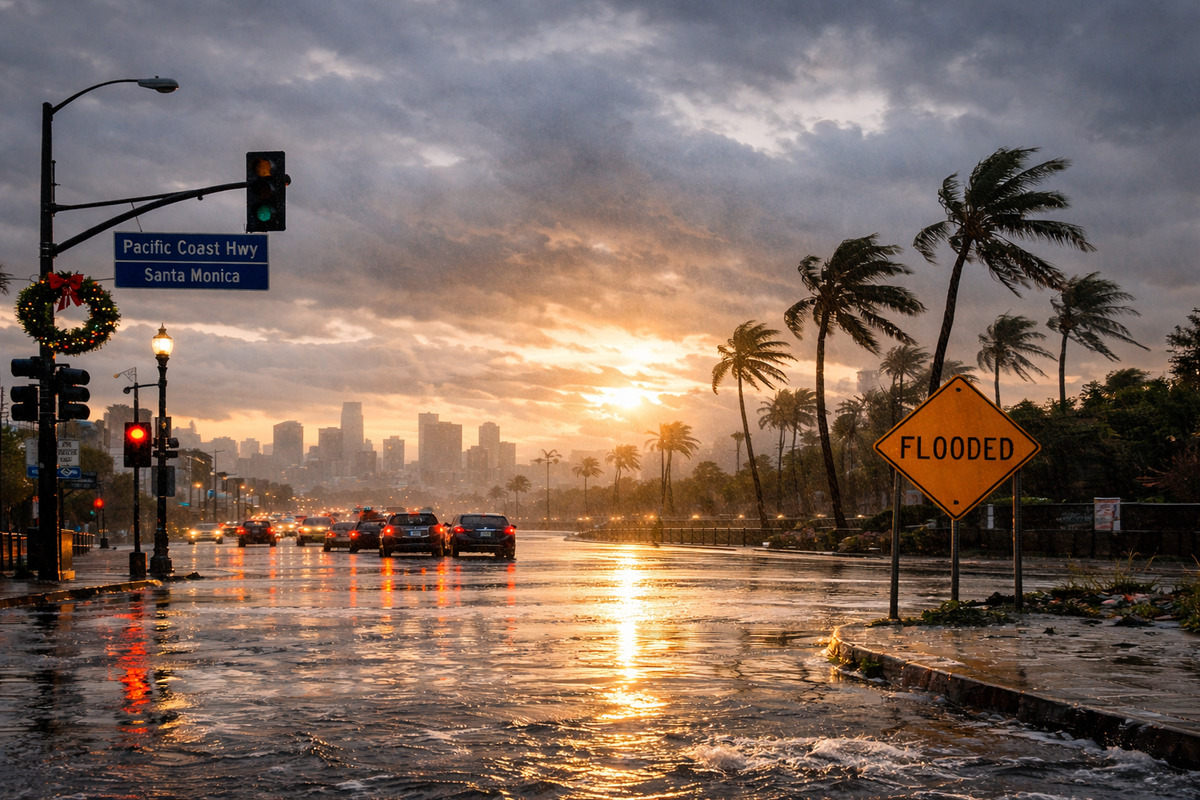 Los angeles storms christmas day