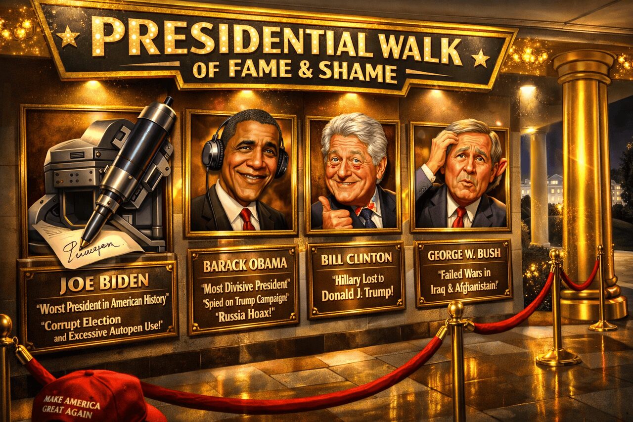 Presidential walk of shame new white house plaques