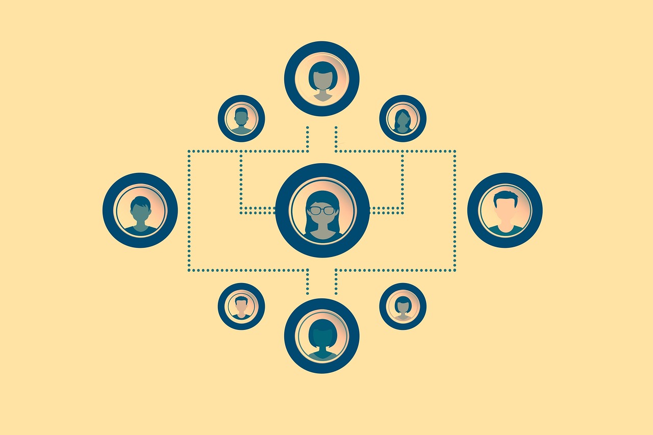 Private voter data in a chart of people connected by lines