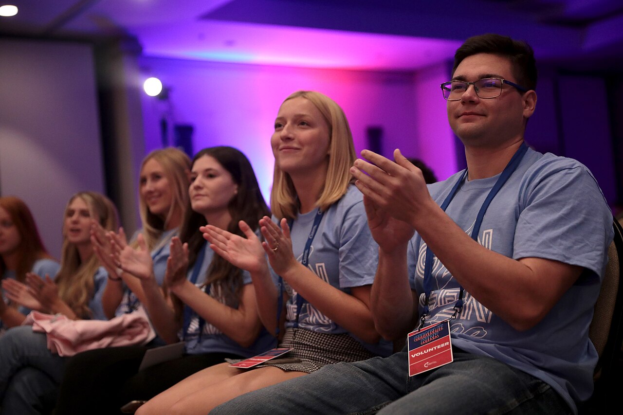 Attendees at a turning point usa event at the university of arizona
