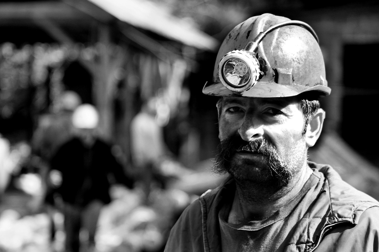 Coal plant coal miner