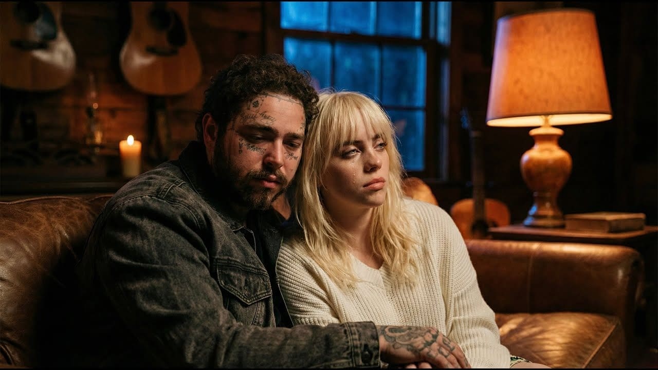Post malone and billie eilish video screenshot