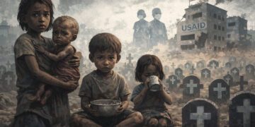 End to USAID causes deaths illustration
