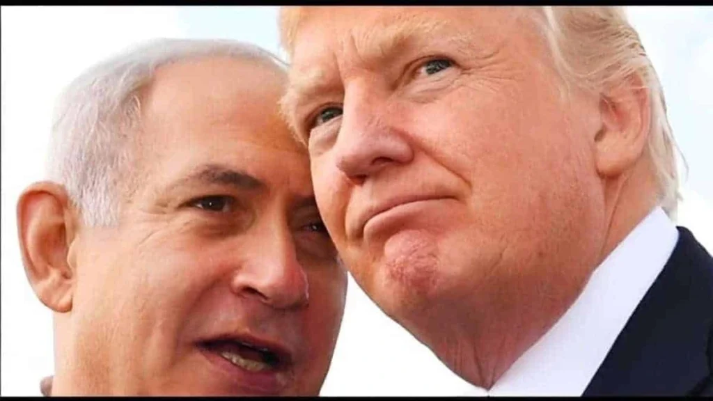 Israeli propaganda. Netanyahu and Trump
