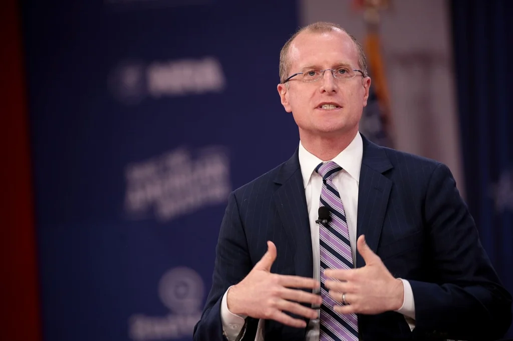 Brendan carr speaking in 2018