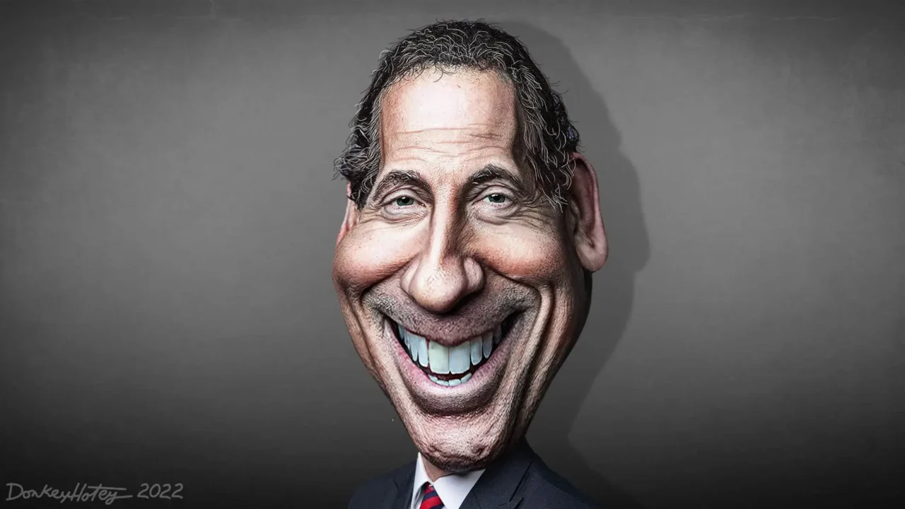 Caricature of representative jamie raskin