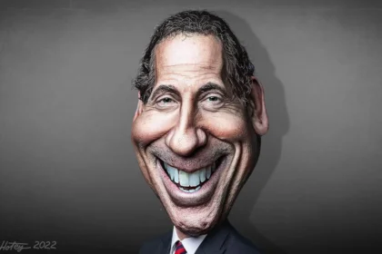 Caricature of Representative Jamie Raskin