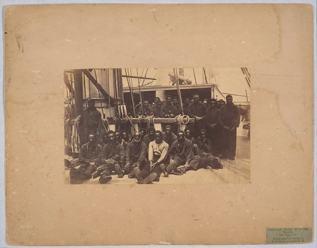 contrabands aboard ship Slaves aboard a ship