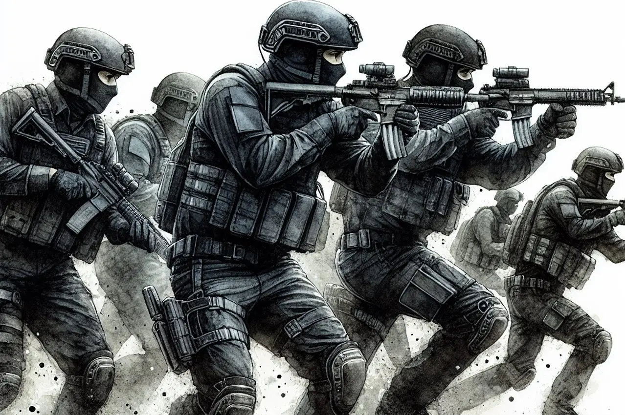 Militarized federal agents