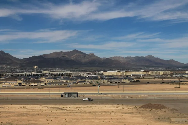 Fort bliss airfield next to el paso airport