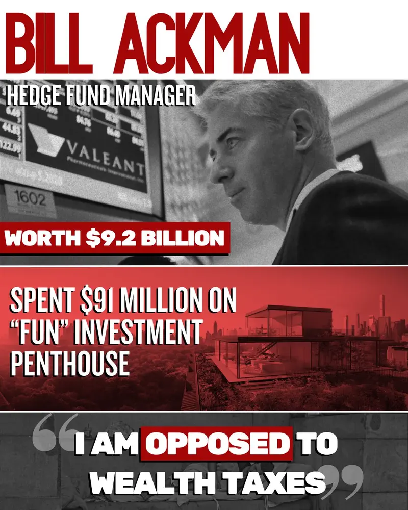 Billionaire infographic for Bill Ackman.