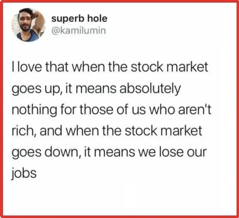 superb hole post Stock market gap social media post