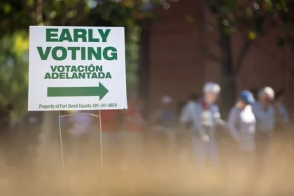 Early voting sign in 2026 Texas democratic primary turnout