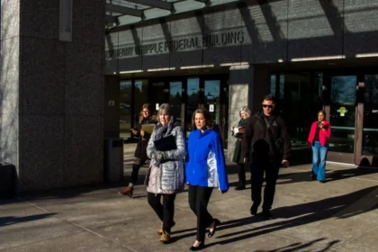 Lawmakers walking away from the Whipple building