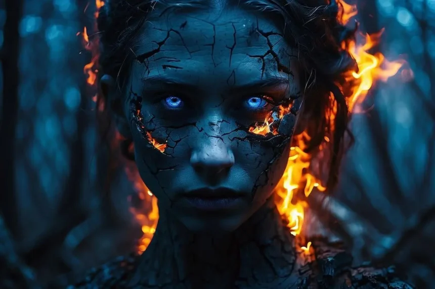 Ai-generated image of a zombie fire