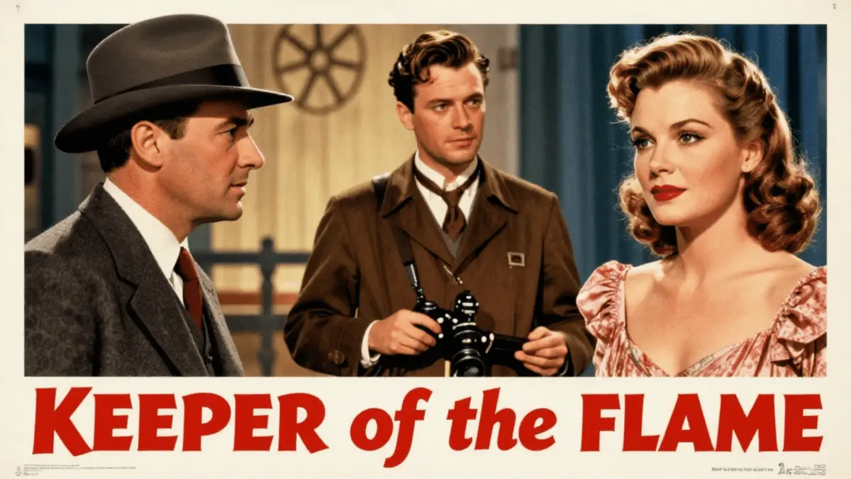 Recreation of the keeper of the flame movie poster