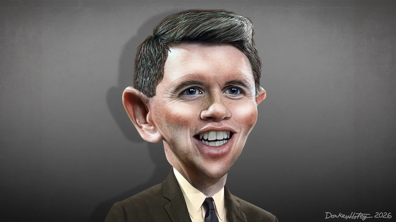 Caricature of James Talarico