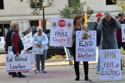 Supporters of the Michigan fake electors from the 2020 election