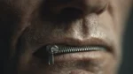 Ndas for federal workers. Man with mouth zipped shut