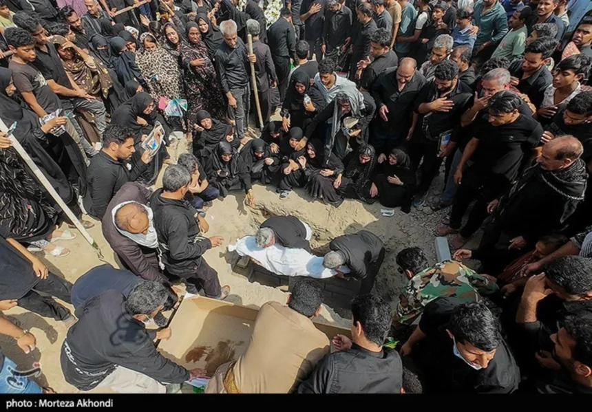 Funeral for child. New evidence in bombing