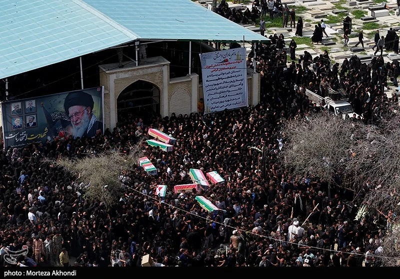 Mass funeral for children killed in school bombing in iran