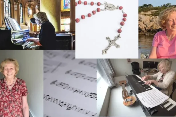 Rachel burckardt, a trans composer in a collage