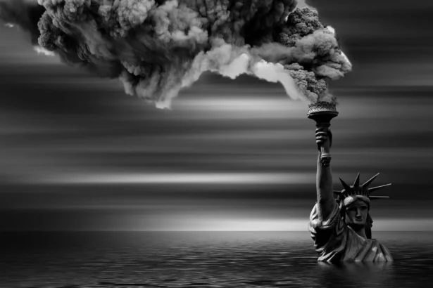 Statue of climate denialism