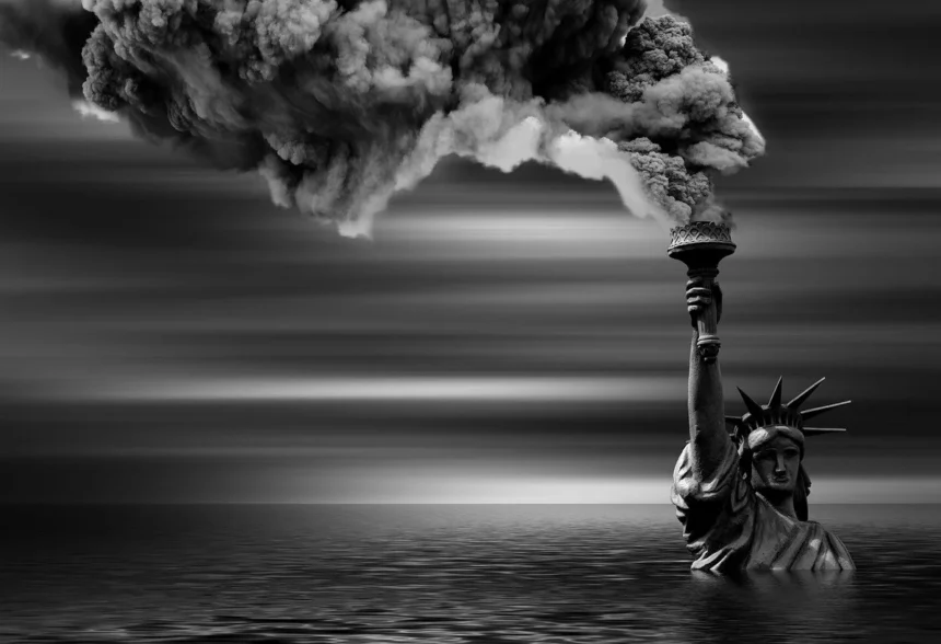 Statue of climate denialism