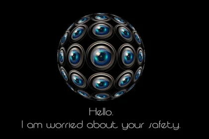 Ai government surveillance a ball of eyes