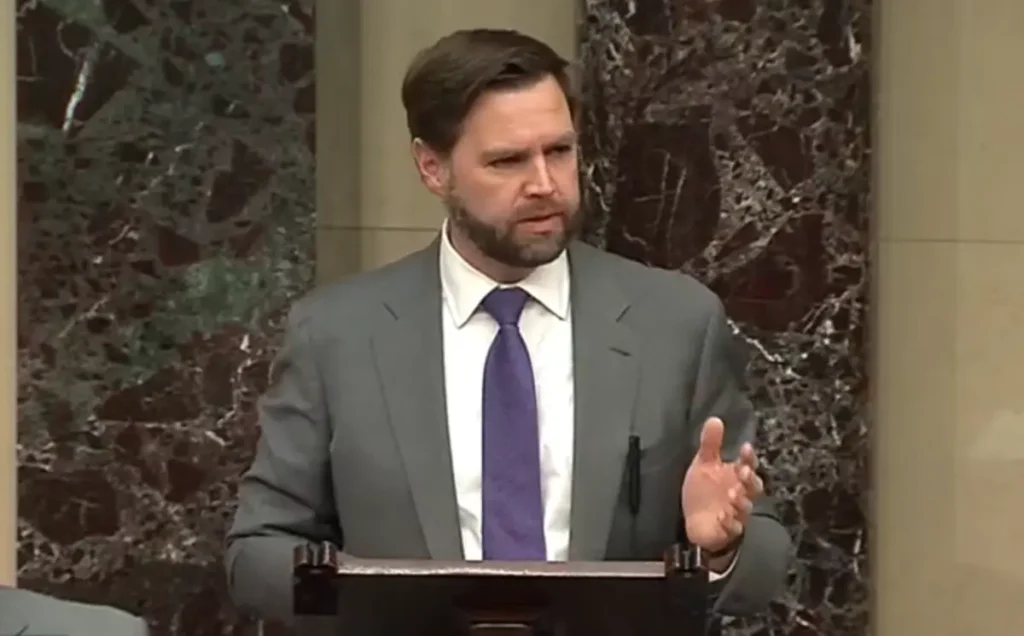Jd vance speaks on the senate floor