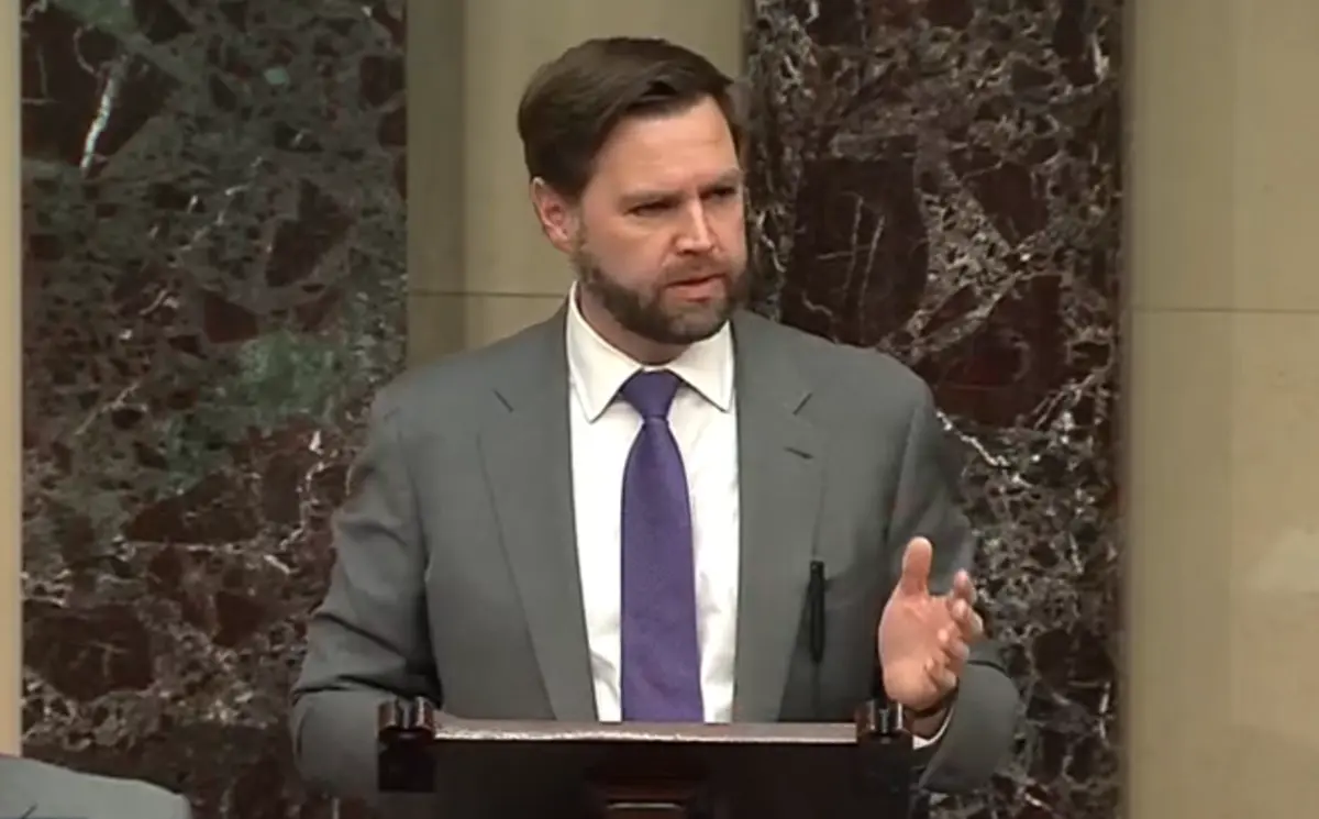 JD Vance speaks on the Senate floor
