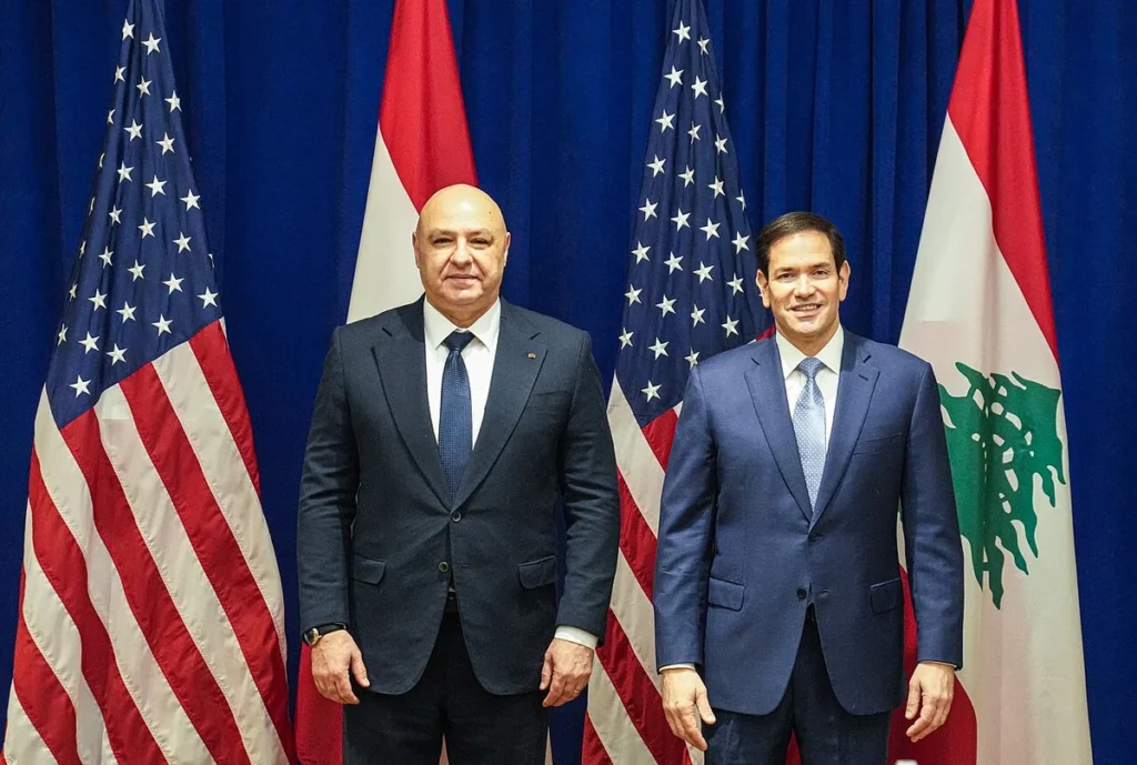 Lebanon-Israel ceasefire explained. President of Lebanon with Marco Rubio