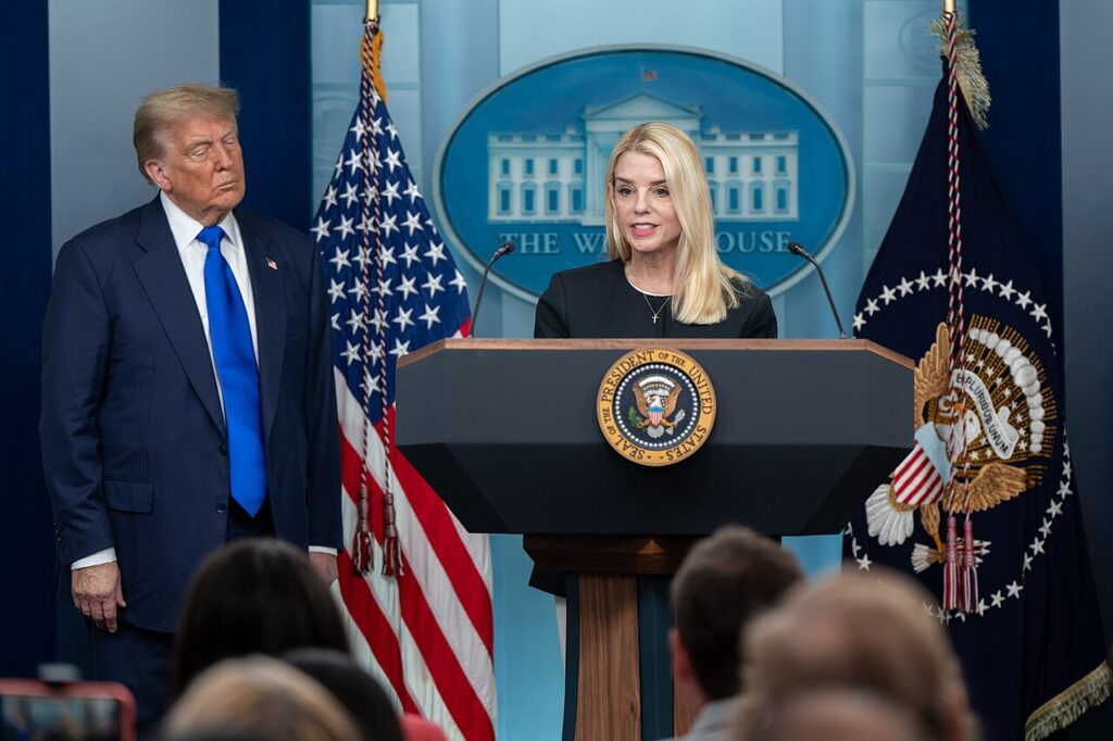 Doj dropped criminal charges. Pam bondi and donald trump