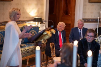 Pastor Paula White at an Easter event in 2025