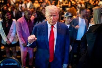 Donald trump at an event freedom 250 america250