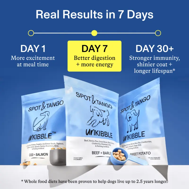 Real results in 7 days graphic