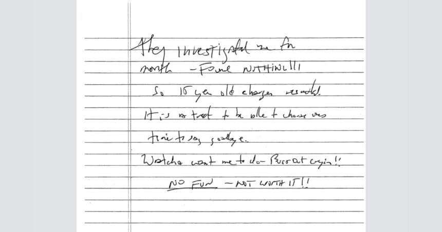 Epstein suicide note