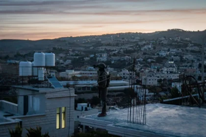 Idf soldier in illegal settlements in the west bank