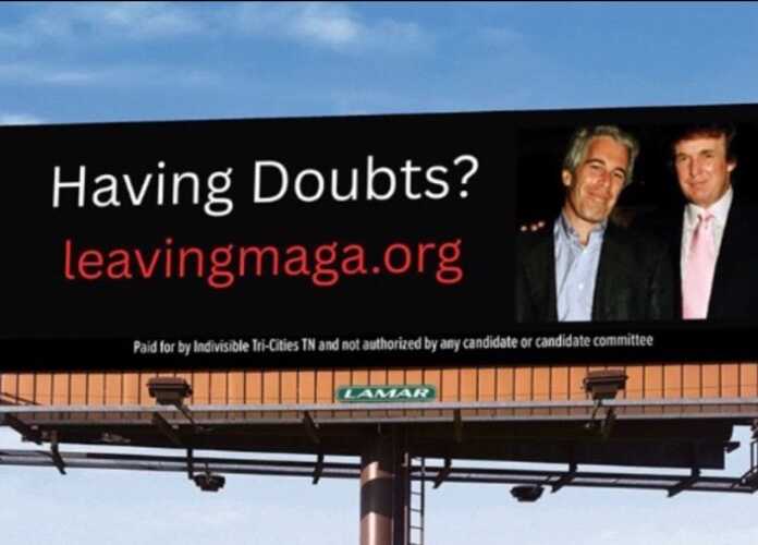 leaving maga billboard Leaving maga billboard in tennessee