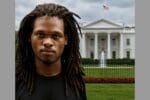 Nasire best with the white house in the background