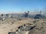 Iranian drones fly in a jellyfish formation, says the pilot of one of the downed aircraft in this photo.