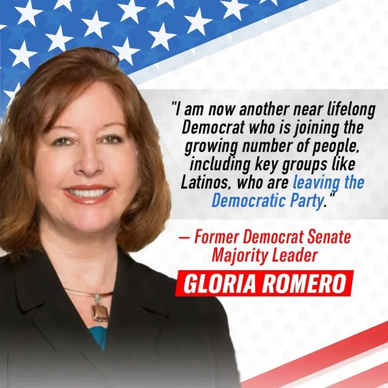 Steve hilton running mate gloria romero welcome post from facebook