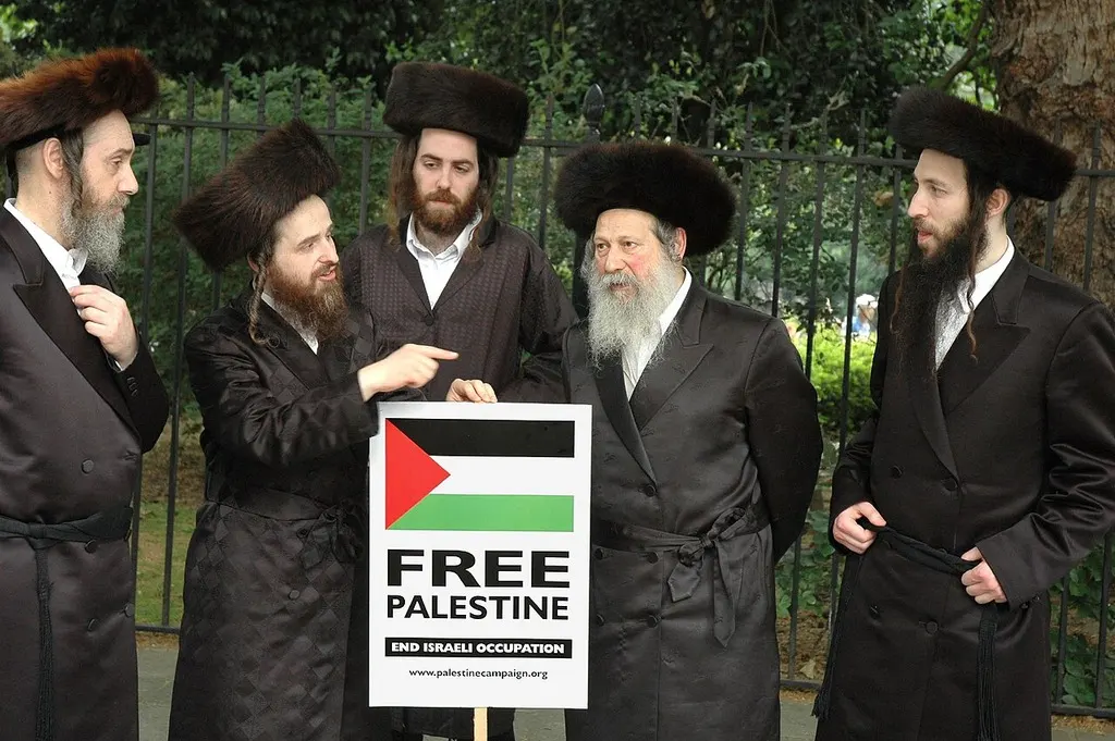 Anti-zionist group, neturei kara anti-zionist jewish group protesting genocide in gaza