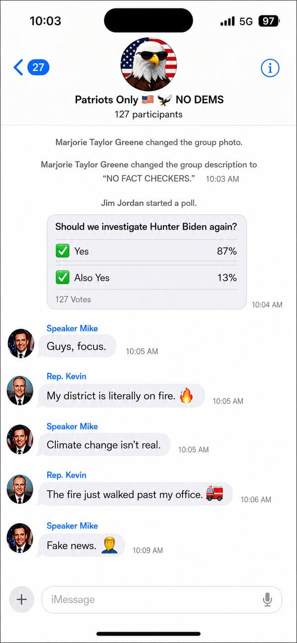 gop group 4 Republicans group chat