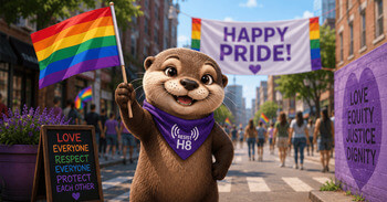 Resist Hate Otter at pride