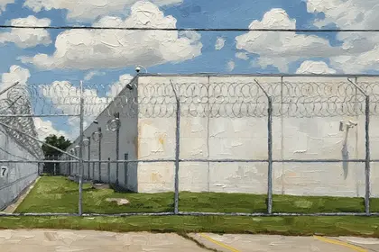 A private immigration prison in houston